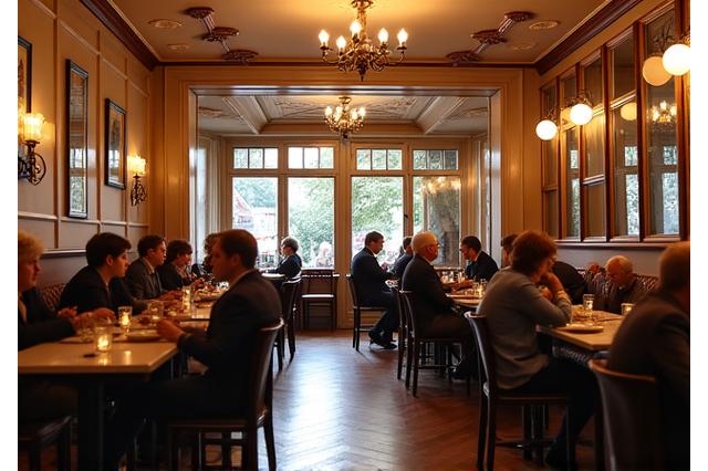 Gemütliches Grazer Kaffeehaus Interieur mit Gebäck