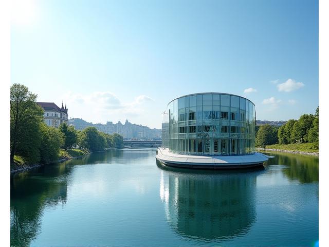 Architektonische Murinsel in Graz