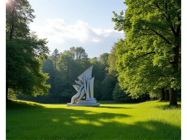 Österreichischer Skulpturenpark mit modernen Kunstwerken in der Natur